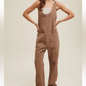 Wishlist Women’s Cotton Denim Overalls Size Large